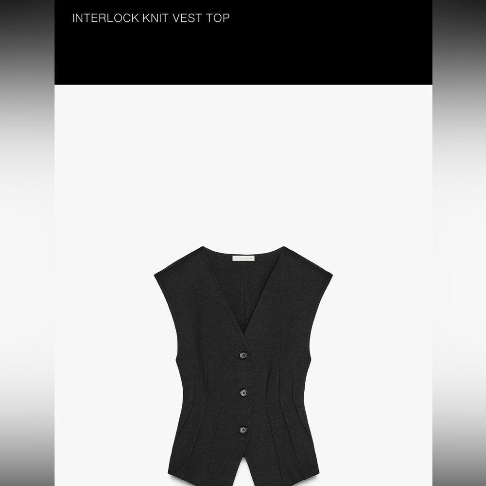 ZARA interlock vest top